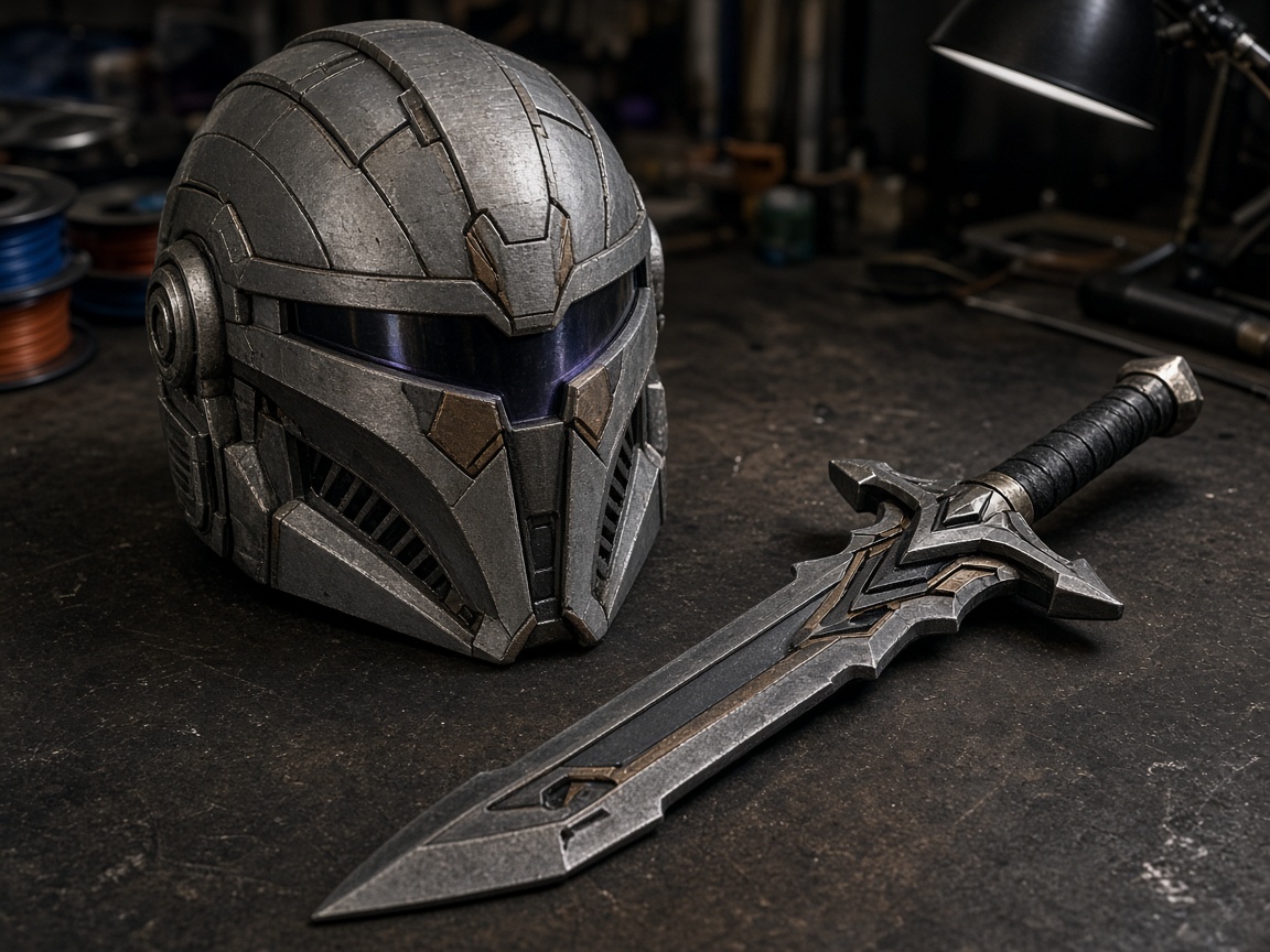 Capacete e espada