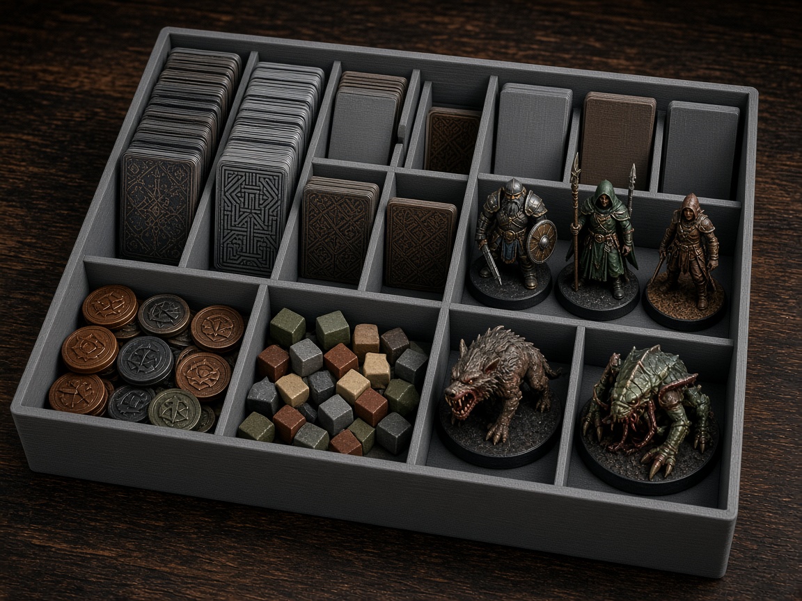 Insert, tokens e porta-cartas